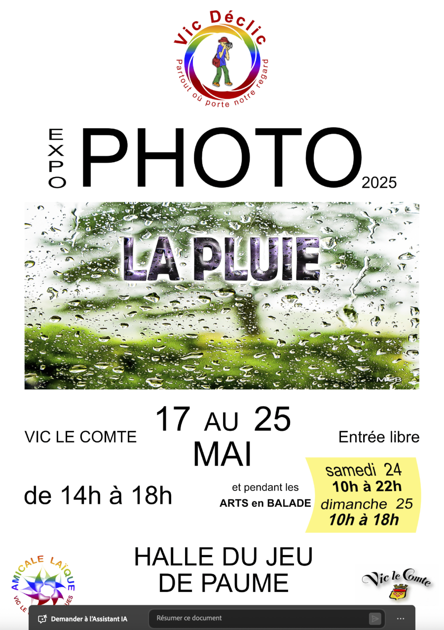 EXPO VIC DECLIC "LA PLUIE"